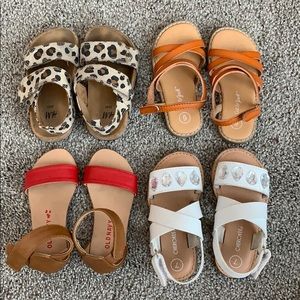 Lot of baby girl shoes